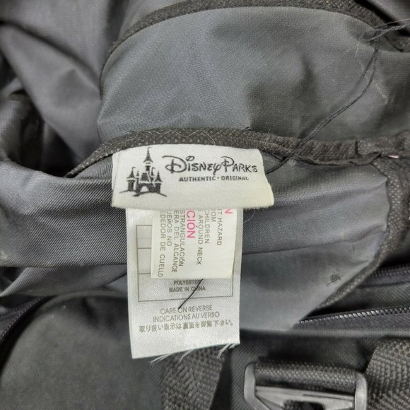Walt Disney World 1971 Mickey Mouse Black Duffel Bag Travel Gym Tote Disney Park - Picture 10 of 11